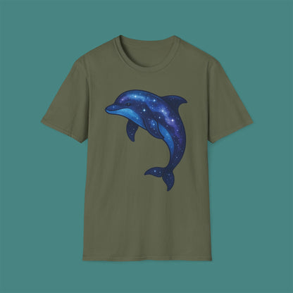 Cosmic Galaxy Dolphin Unisex T-Shirt
