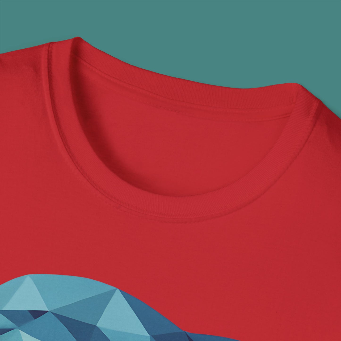 Geometric Polygon Dolphin Unisex T-Shirt