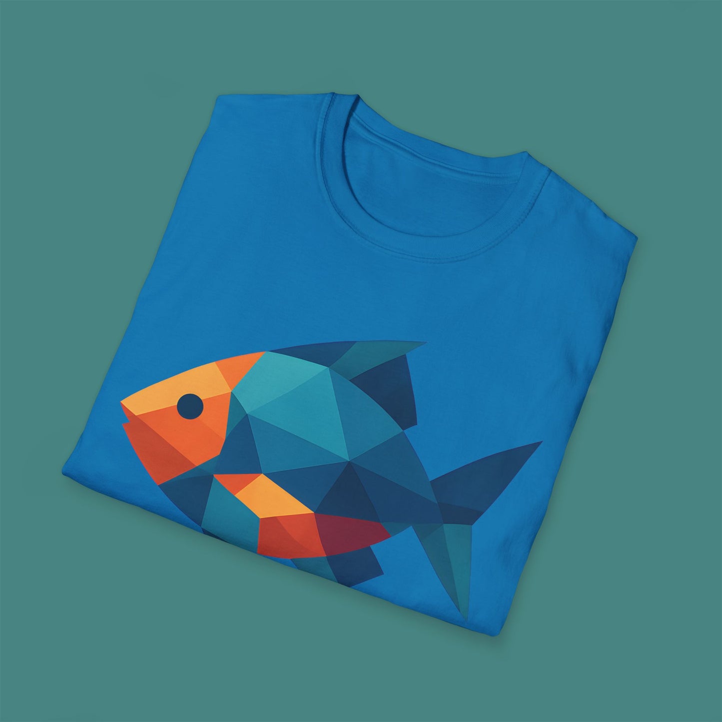Geometric Polygon Fish Unisex T-Shirt