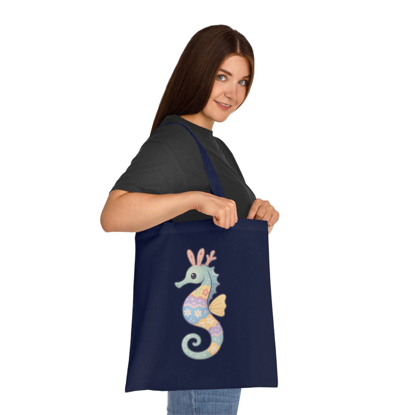 Easter Seahorse Tote Bag