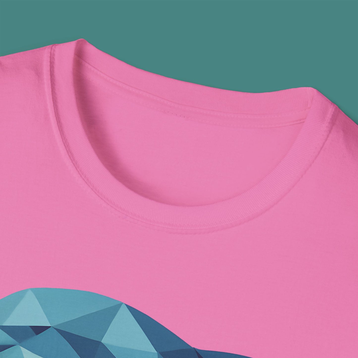 Geometric Polygon Dolphin Unisex T-Shirt
