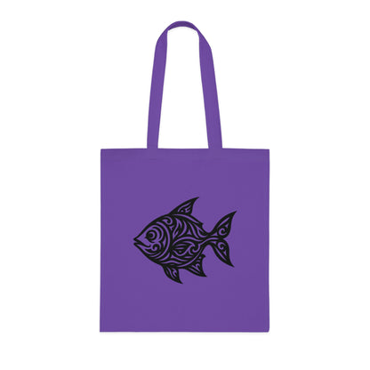 Tribal Tattoo Fish Tote Bag