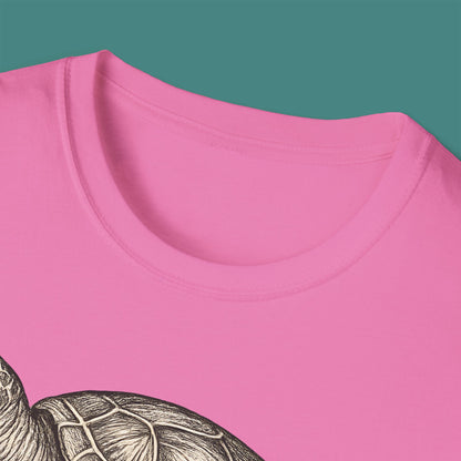 Vintage Etching Turtle Unisex T-Shirt
