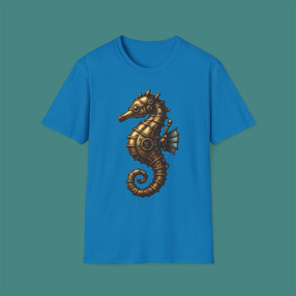 Steampunk Mechanical Seahorse Unisex T-Shirt