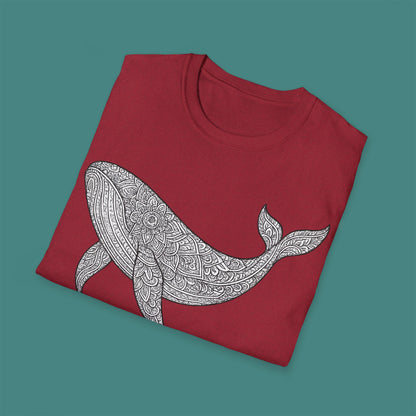 Intricate Mandala Whale Unisex T-Shirt