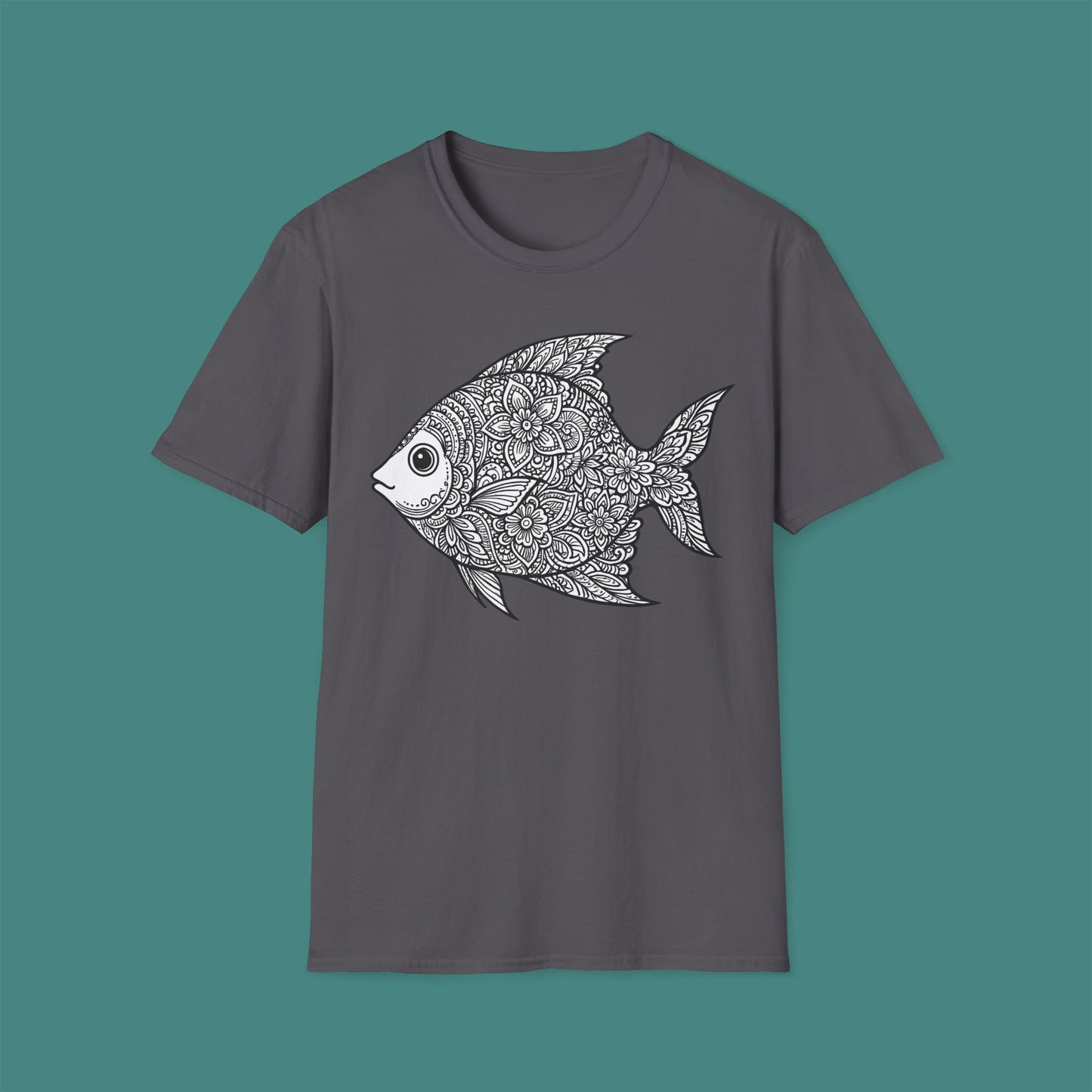 Intricate Mandala Fish Unisex T-Shirt