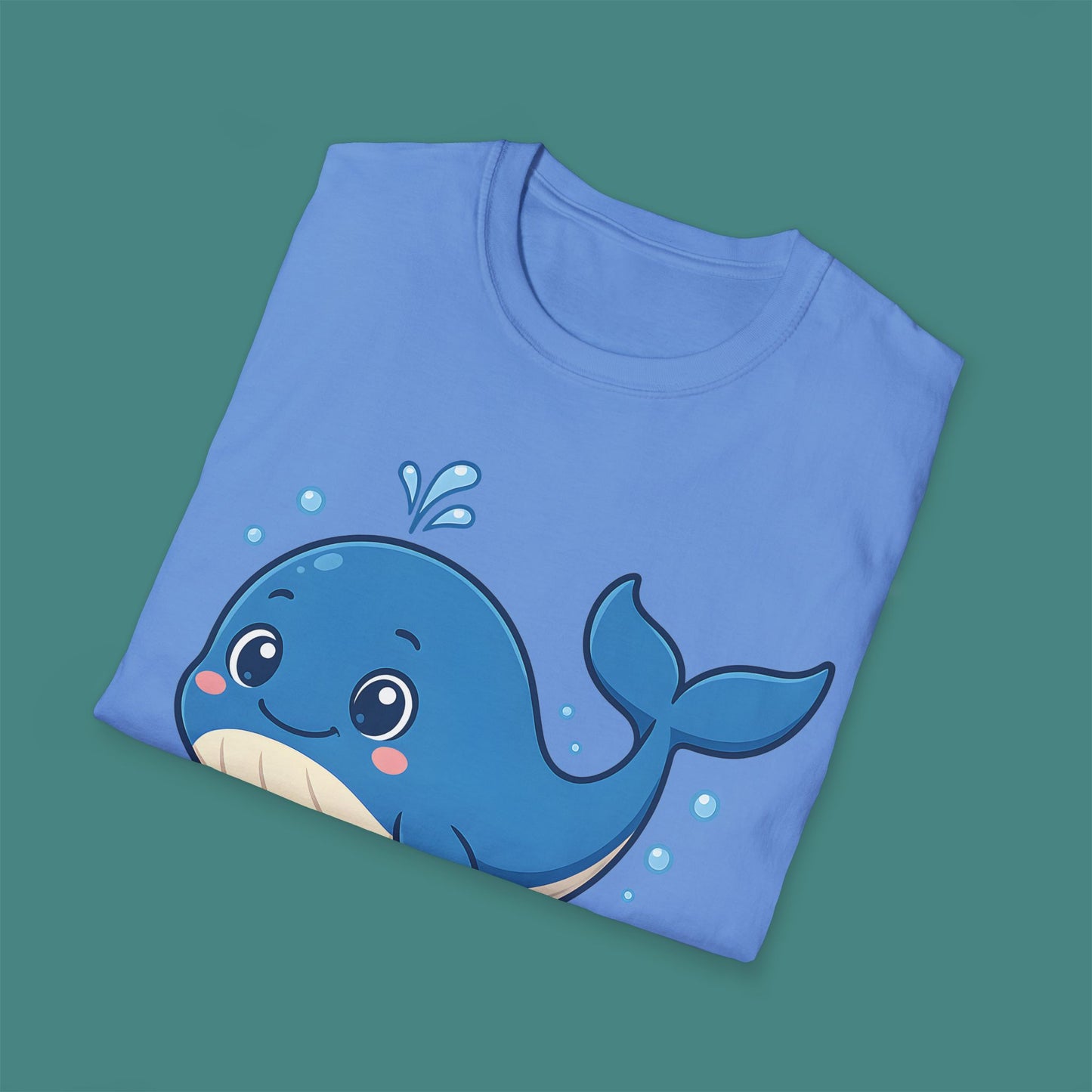 Cartoon Cute Whale Unisex T-Shirt