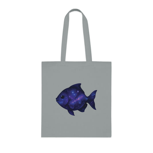 Cosmic Galaxy Fish Tote Bag