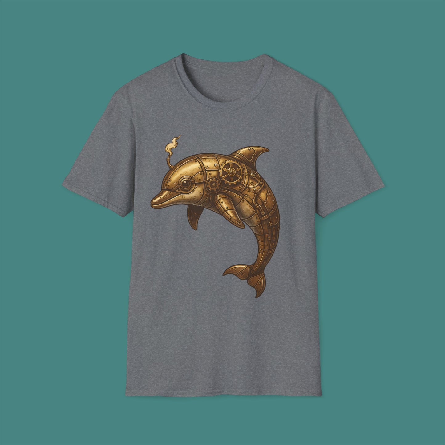 Steampunk Mechanical Dolphin Unisex T-Shirt