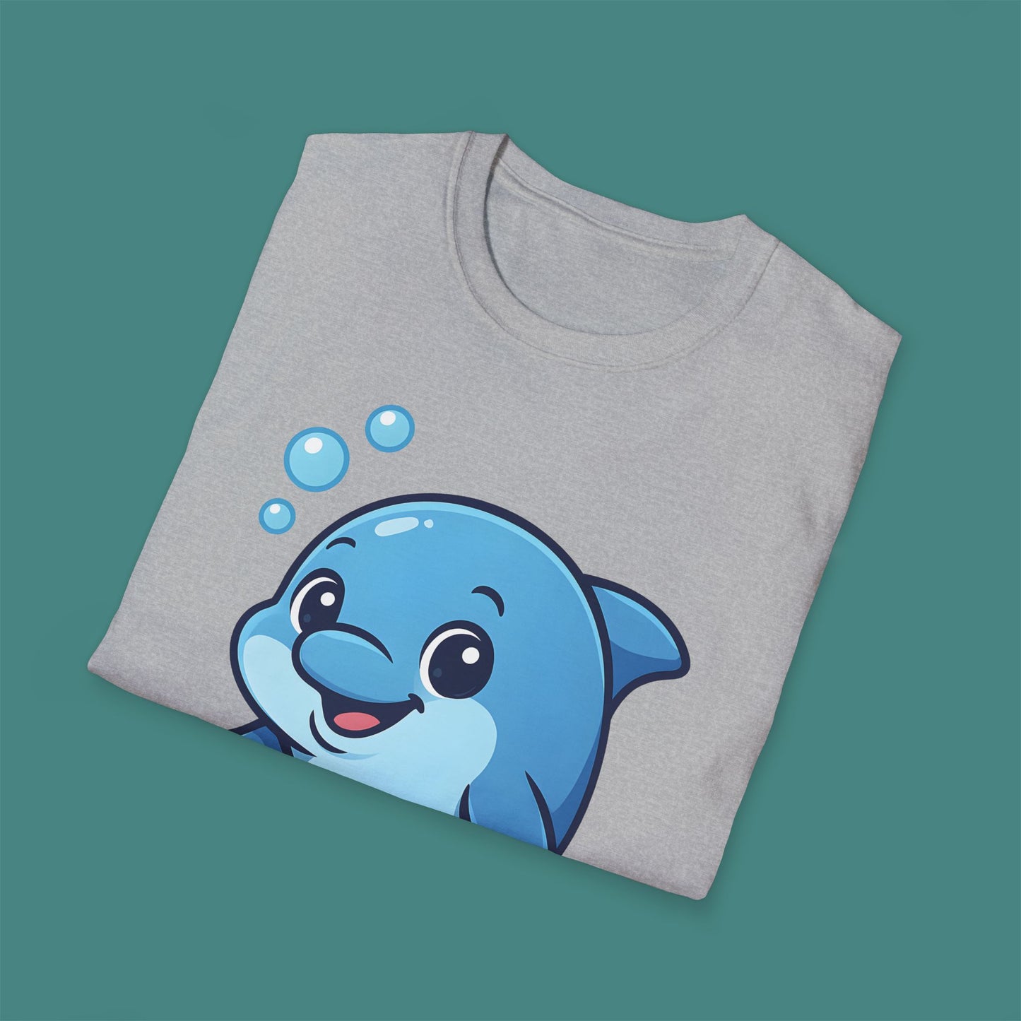 Cartoon Cute Dolphin Unisex T-Shirt