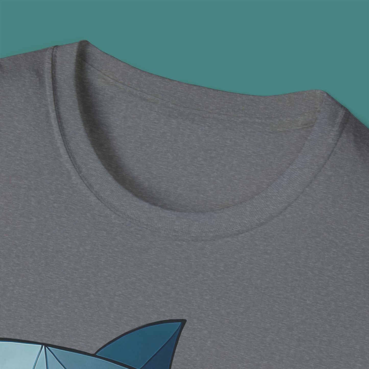 Geometric Polygon Shark Unisex T-Shirt
