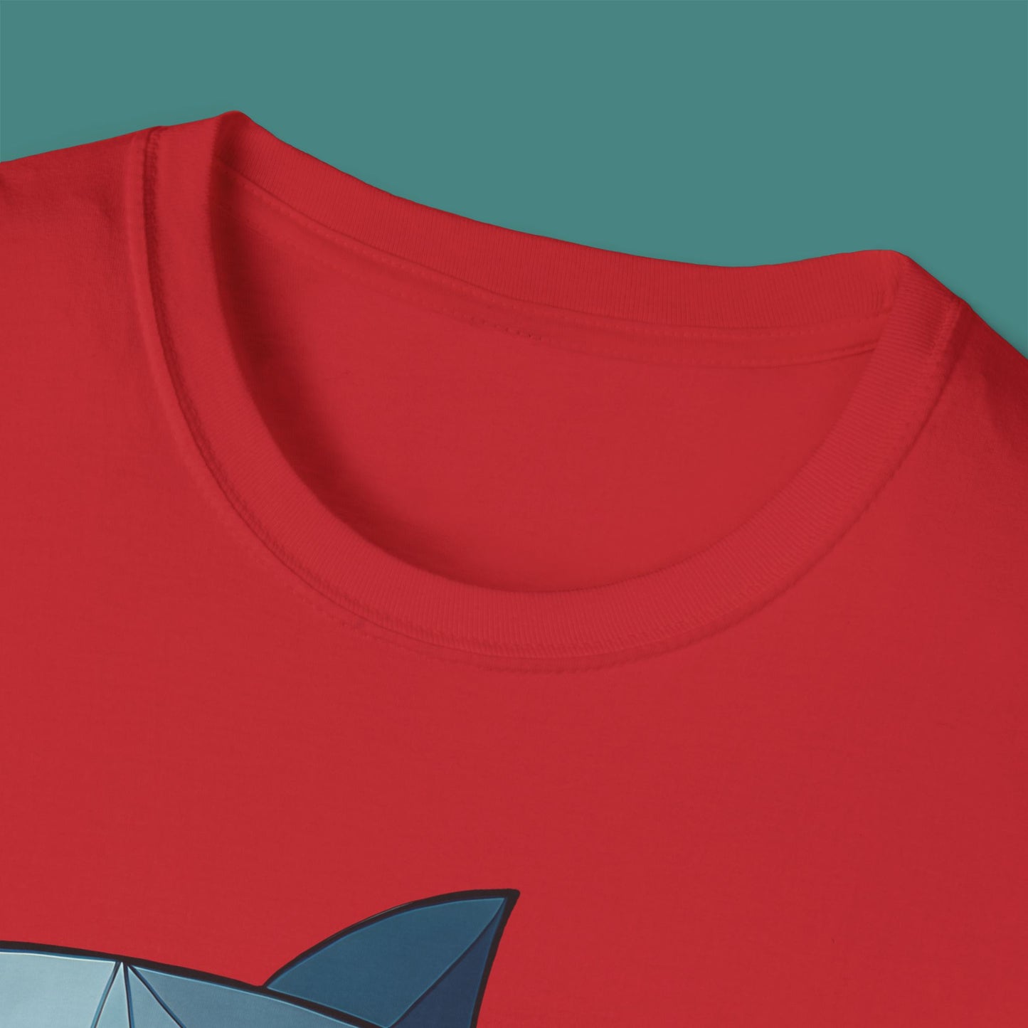 Geometric Polygon Shark Unisex T-Shirt