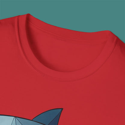 Geometric Polygon Shark Unisex T-Shirt