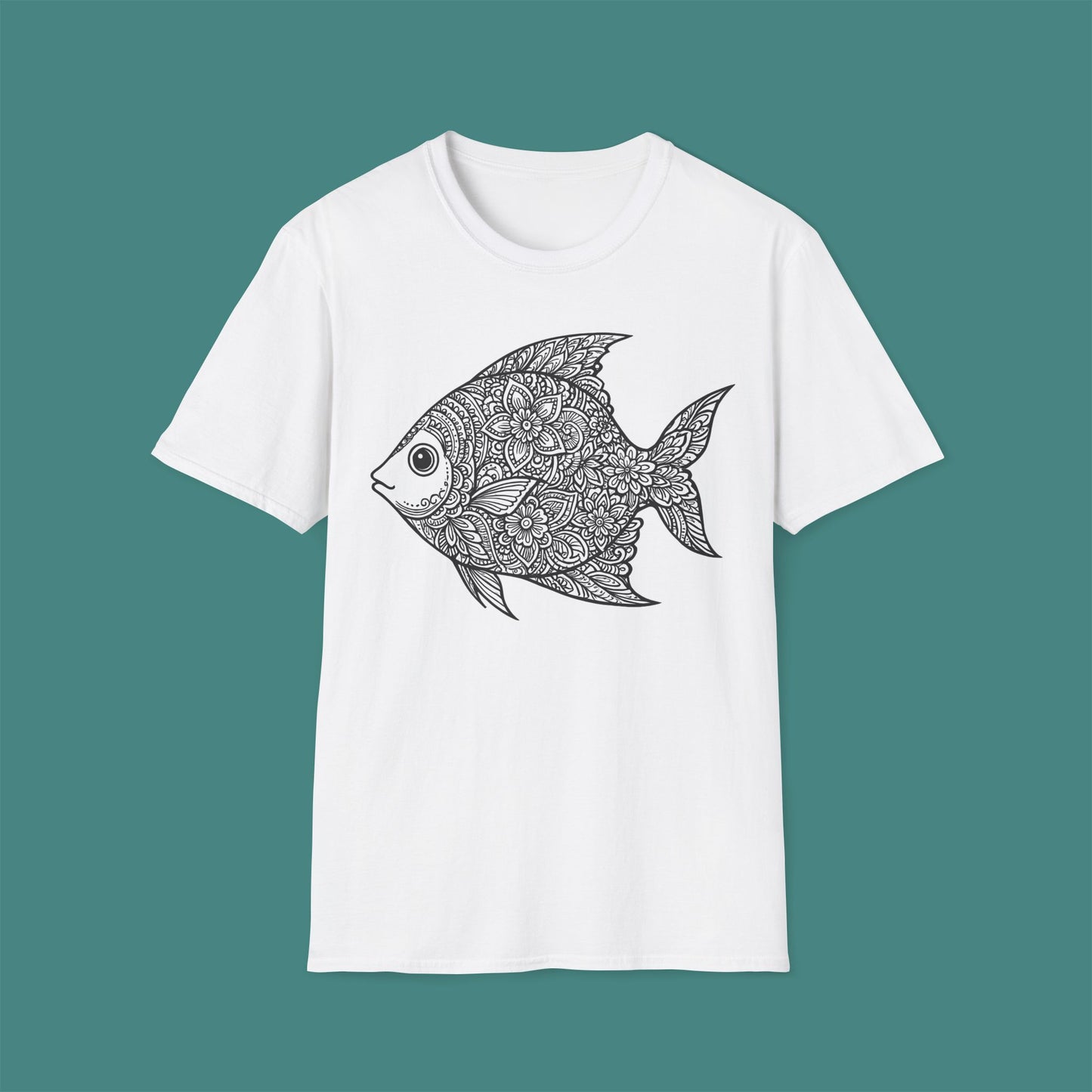 Intricate Mandala Fish Unisex T-Shirt