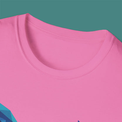 Geometric Polygon Whale Unisex T-Shirt