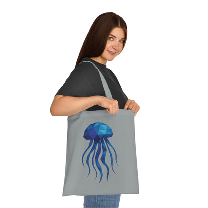 Geometric Polygon Jellyfish Tote Bag