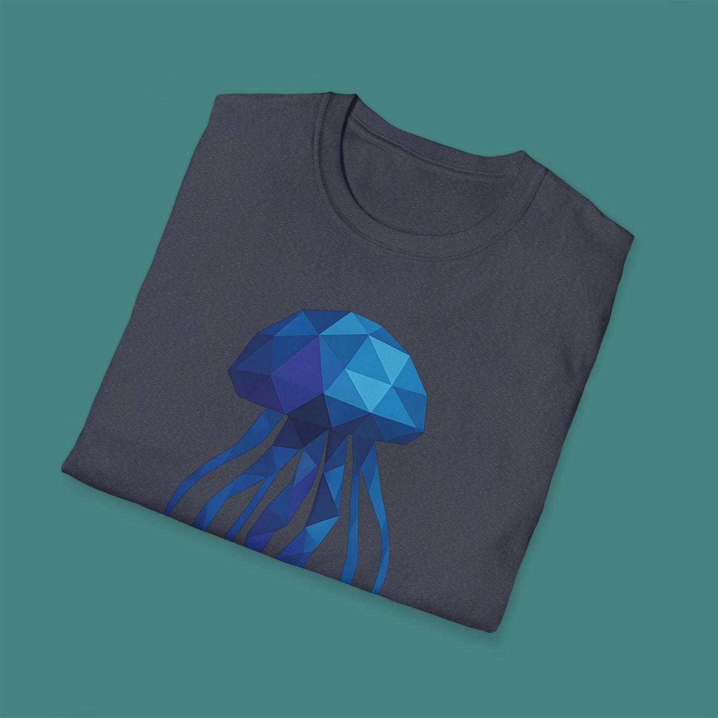 Geometric Polygon Jellyfish Unisex T-Shirt
