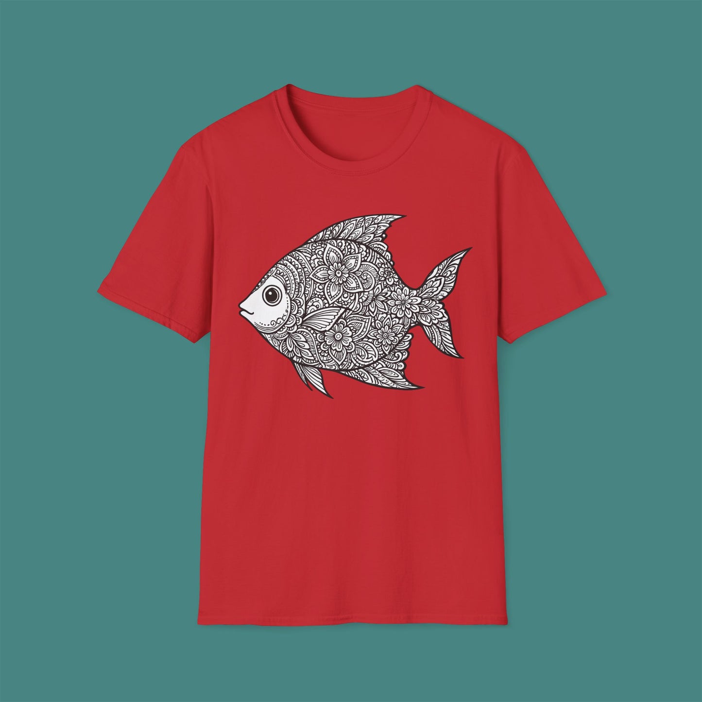 Intricate Mandala Fish Unisex T-Shirt