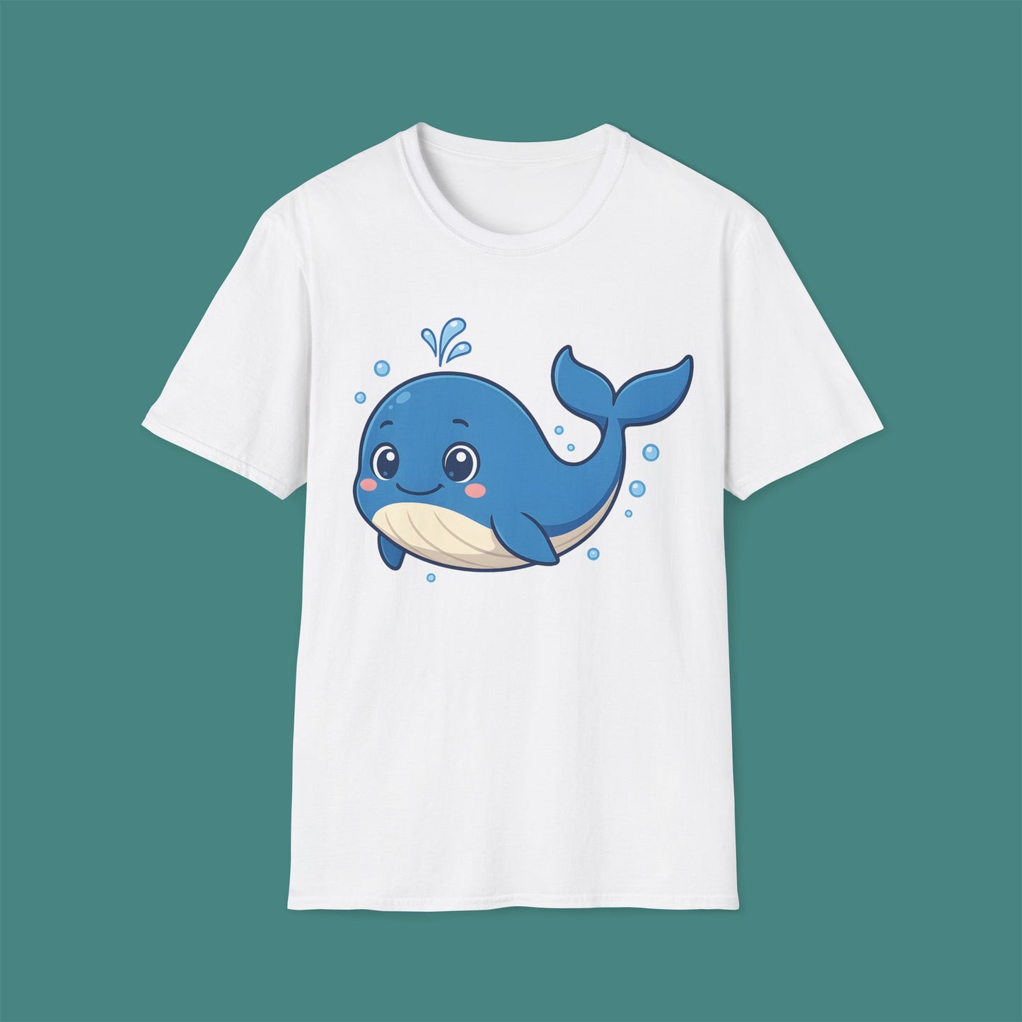 Cartoon Cute Whale Unisex T-Shirt