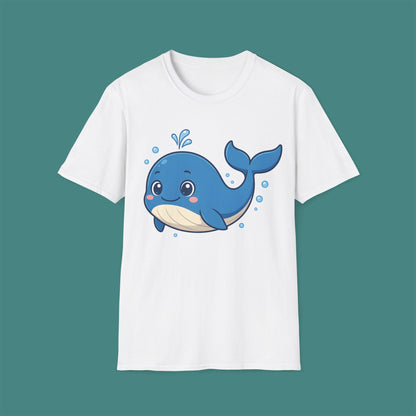 Cartoon Cute Whale Unisex T-Shirt