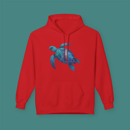 Geometric Polygon Turtle Fleece Unisex Hoodie