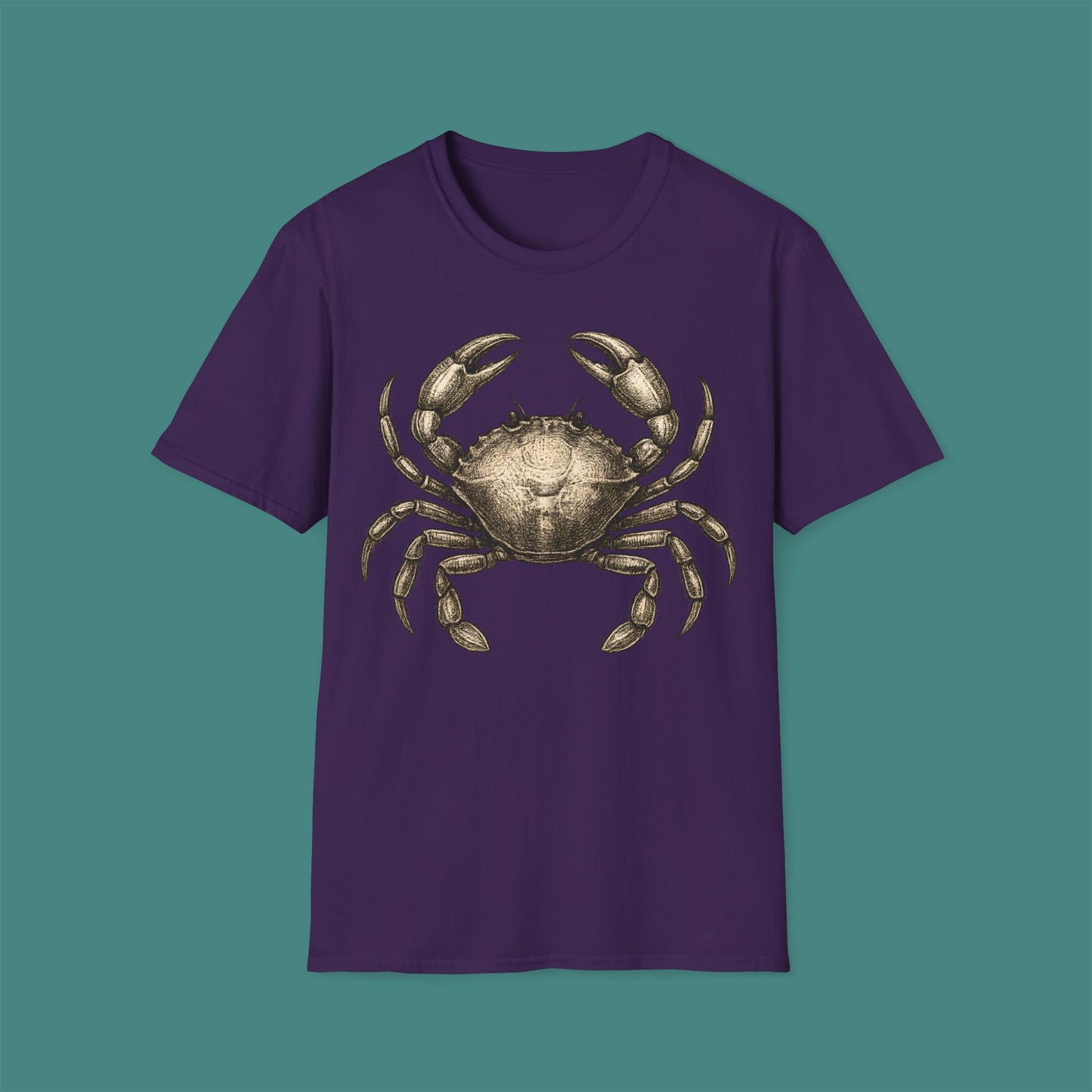 Vintage Etching Crab Unisex T-Shirt