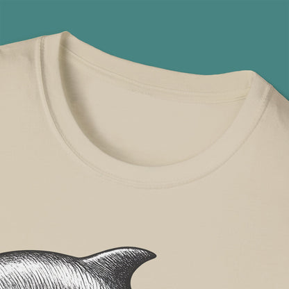 Vintage Etching Dolphin Unisex T-Shirt