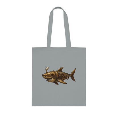 Steampunk Mechanical Shark Tote Bag