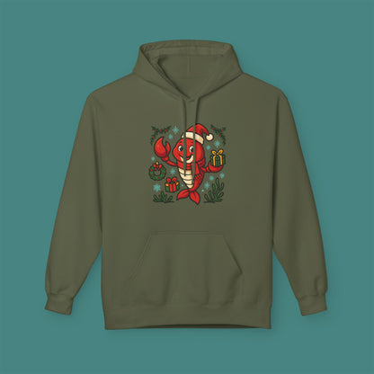 Christmas Lobster Fleece Unisex Hoodie