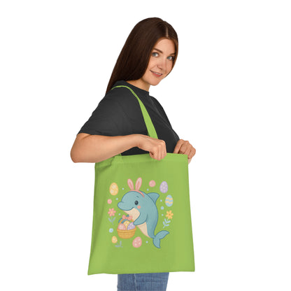 Easter Dolphin Tote Bag