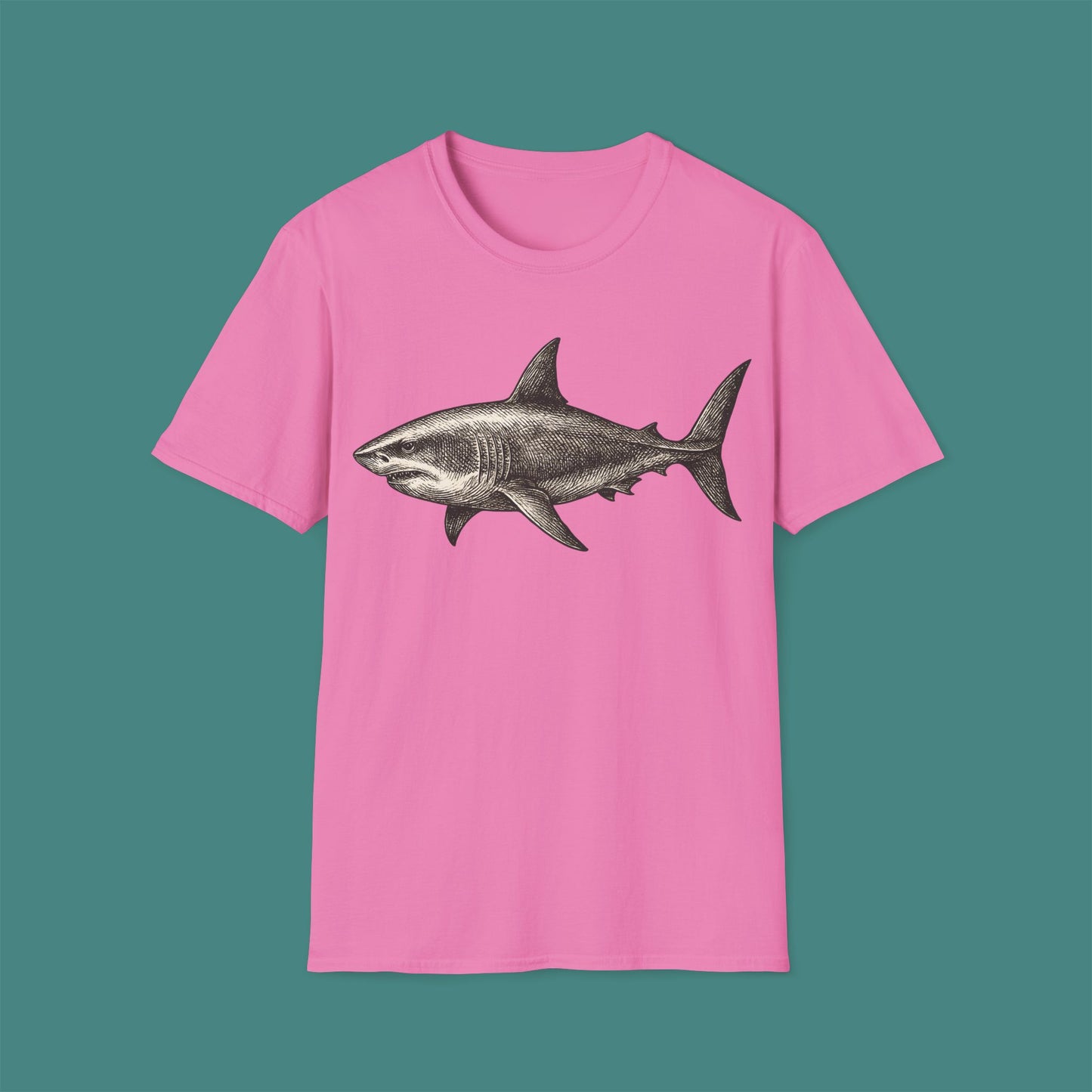 Vintage Etching Shark Unisex T-Shirt