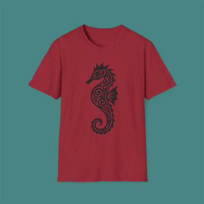 Tribal Tattoo Seahorse Unisex T-Shirt