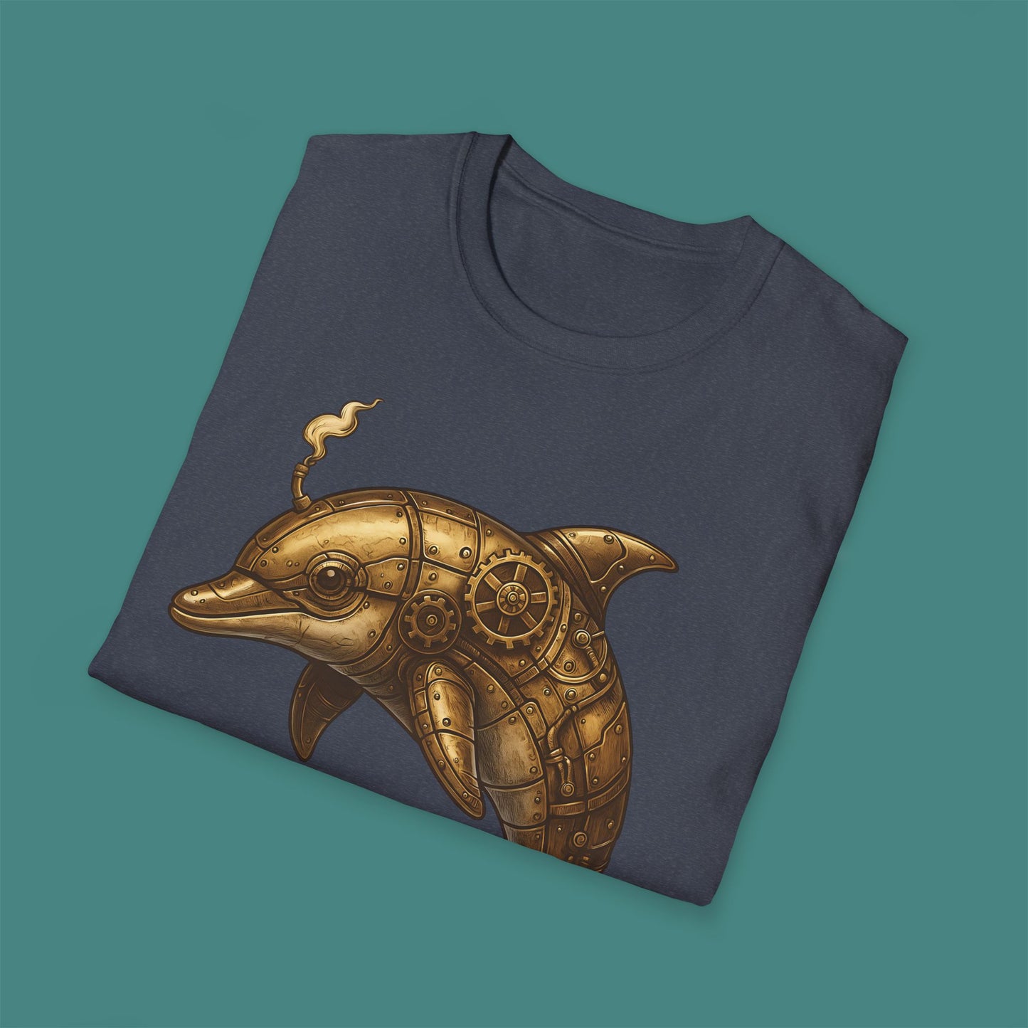 Steampunk Mechanical Dolphin Unisex T-Shirt