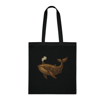 Steampunk Mechanical Whale Tote Bag