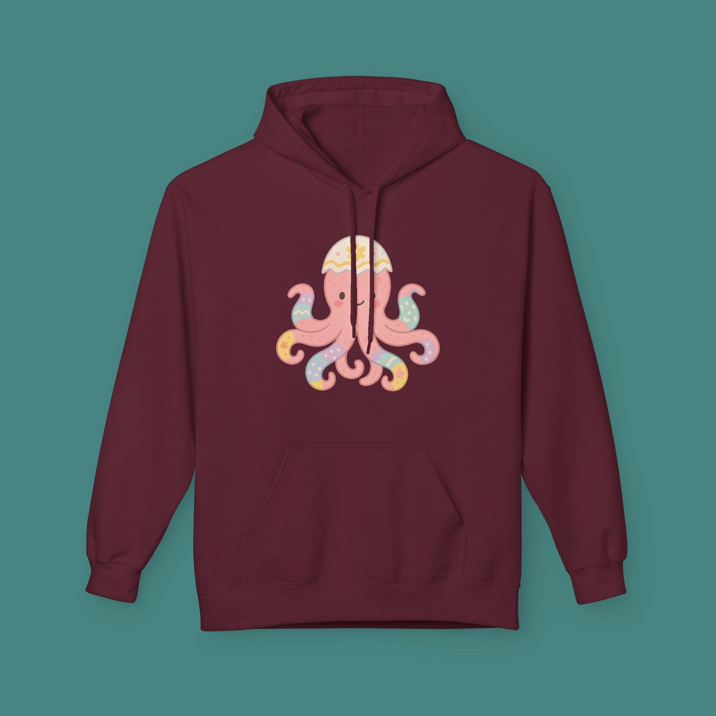 Easter Octopus Fleece Unisex Hoodie
