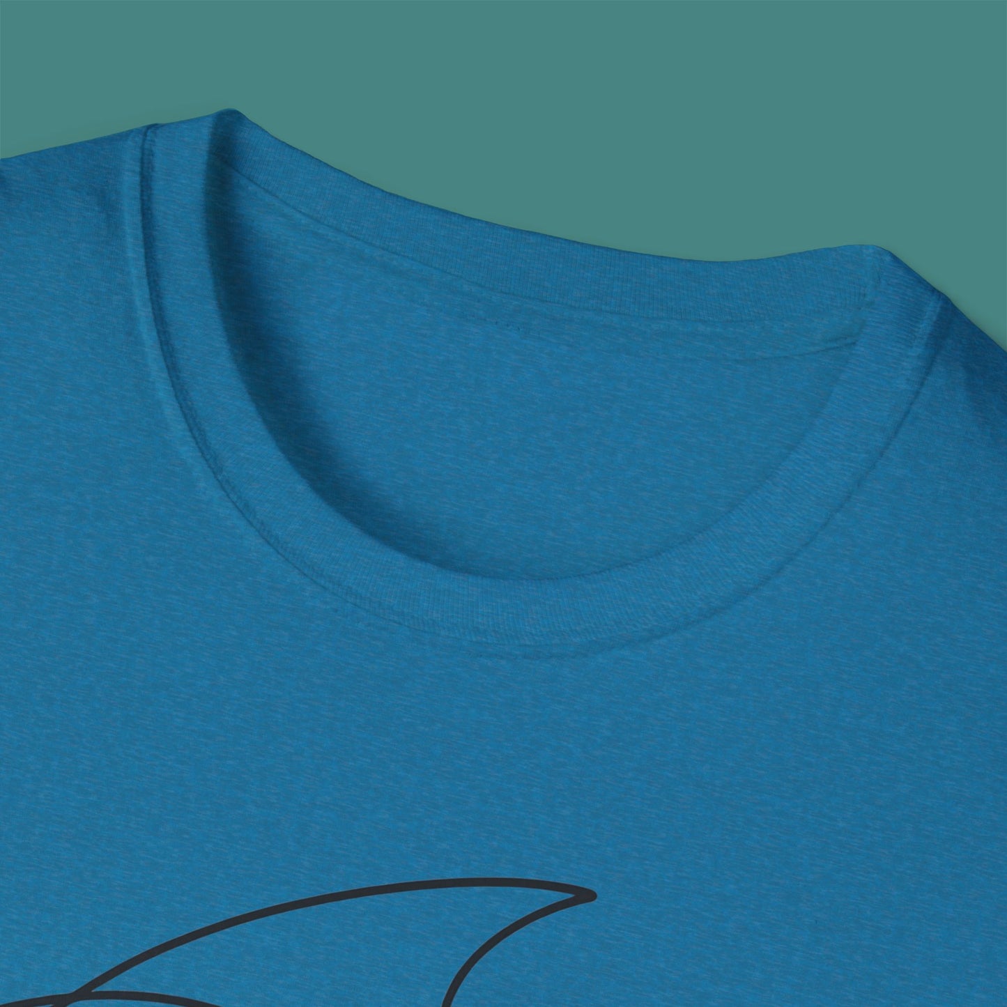 Minimalist Line Art Fish Unisex T-Shirt