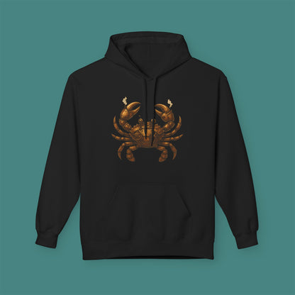 Steampunk Mechanical Crab Fleece Unisex Hoodie