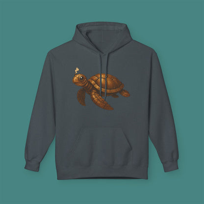 Steampunk Mechanical Turtle Fleece Unisex Hoodie