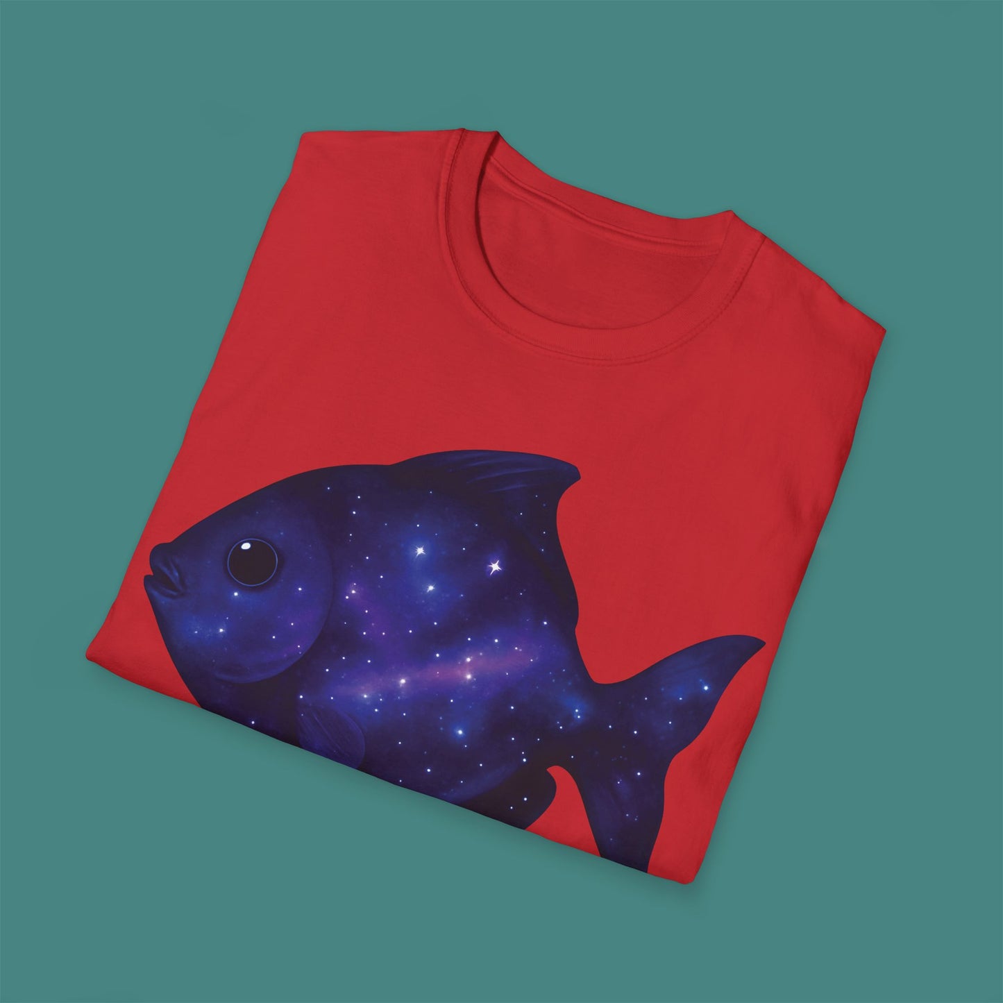 Cosmic Galaxy Fish Unisex T-Shirt
