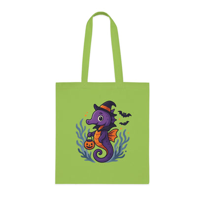 Halloween Seahorse Tote Bag