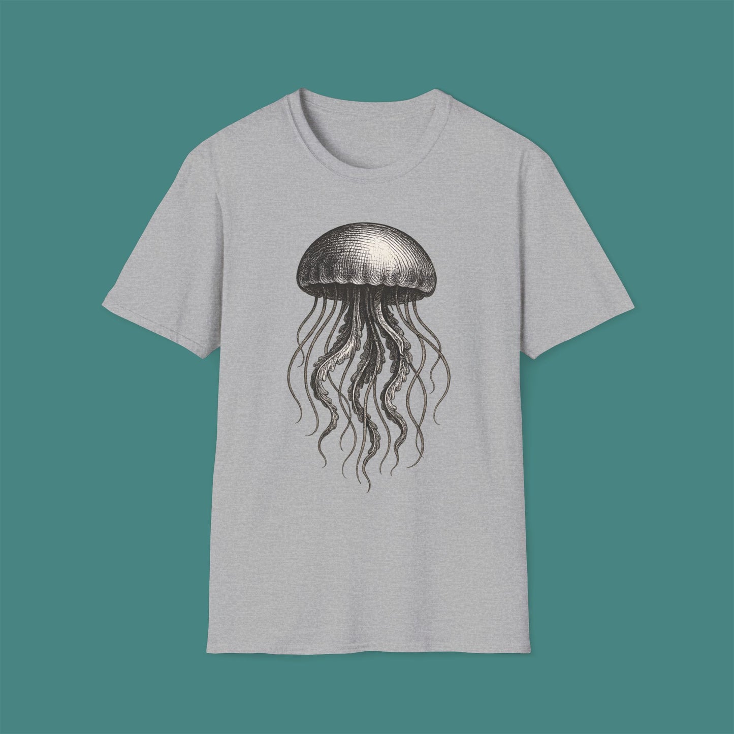 Vintage Etching Jellyfish Unisex T-Shirt
