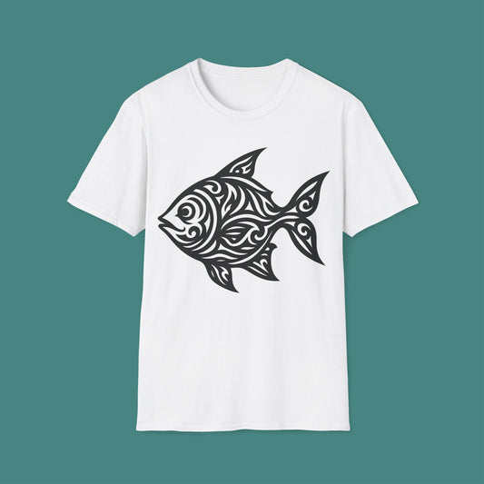 Tribal Tattoo Fish Unisex T-Shirt
