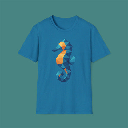 Geometric Polygon Seahorse Unisex T-Shirt
