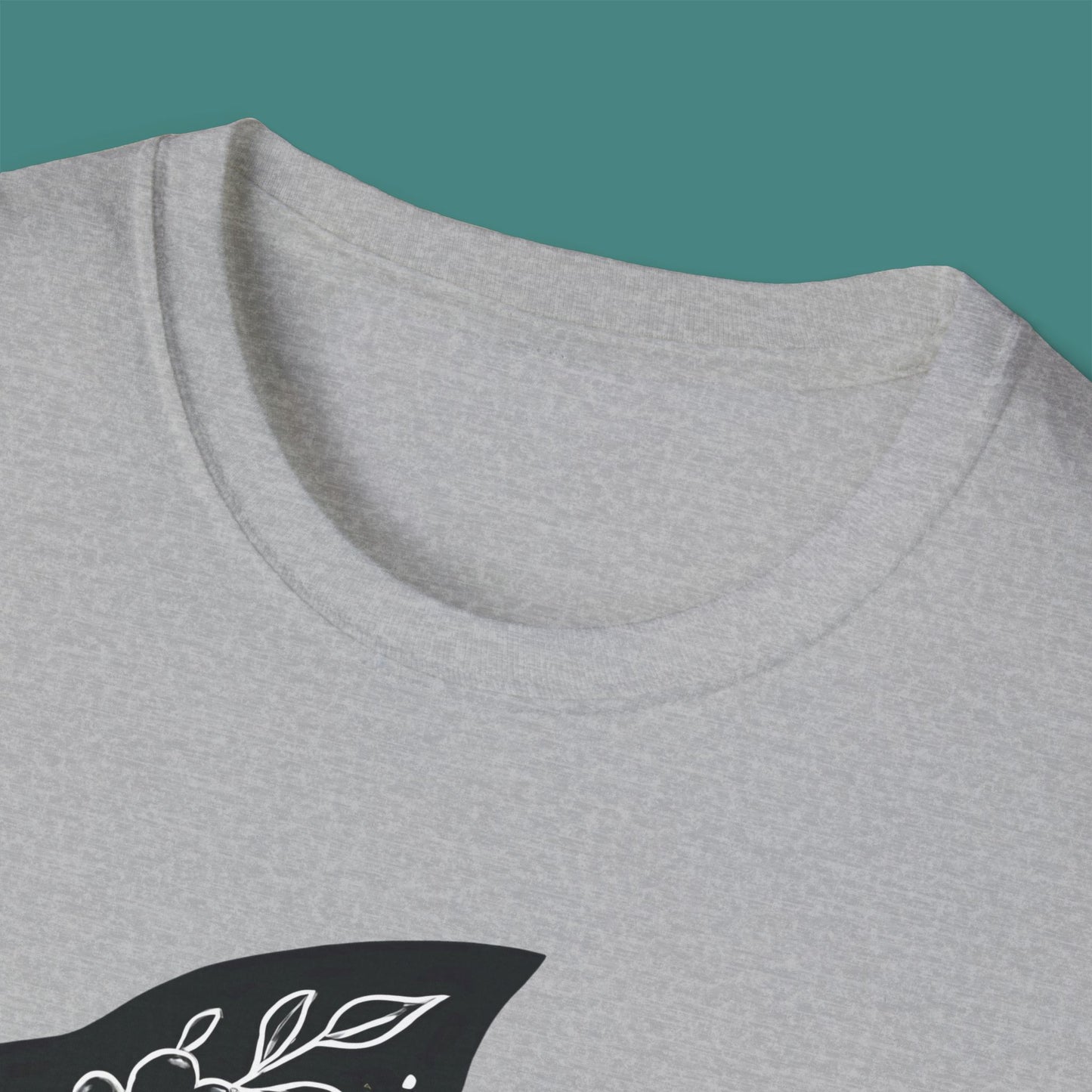 Floral Fish Silhouette Unisex T-Shirt