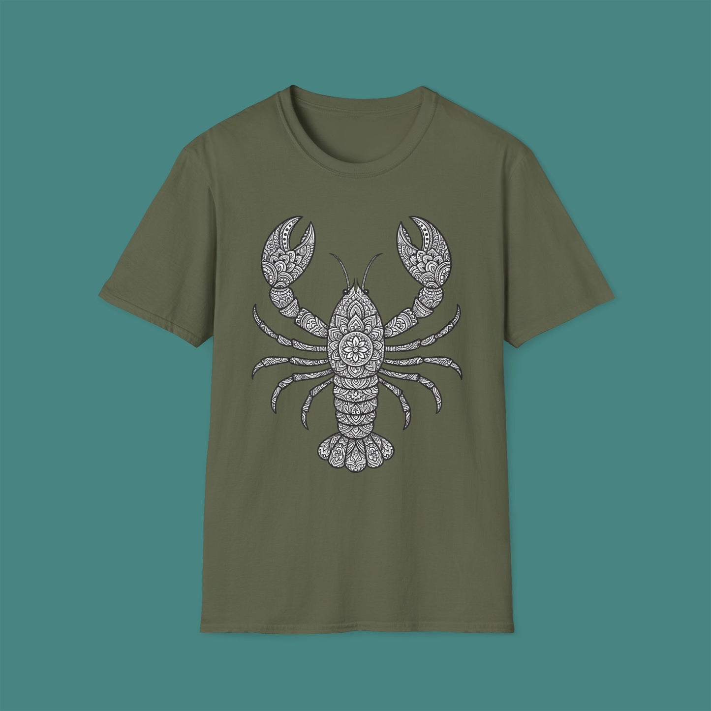 Intricate Mandala Lobster Unisex T-Shirt