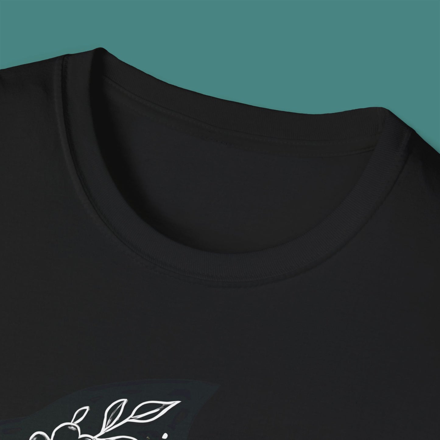 Floral Fish Silhouette Unisex T-Shirt