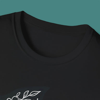 Floral Fish Silhouette Unisex T-Shirt