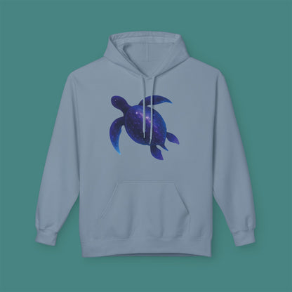 Cosmic Galaxy Turtle Fleece Unisex Hoodie