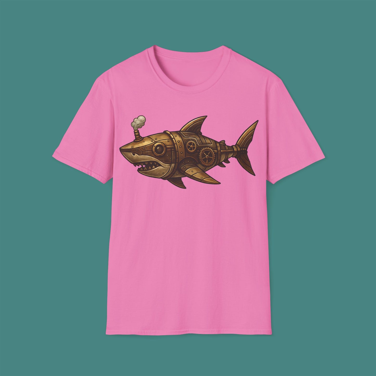 Steampunk Mechanical Shark Unisex T-Shirt