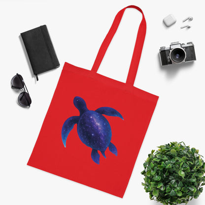 Cosmic Galaxy Turtle Tote Bag